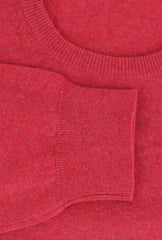 $1268 Cesare Attolini Red Cotton Crewneck Sweater - (CA214263) - Parent