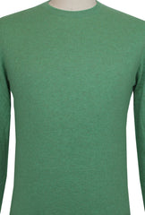 $1268 Cesare Attolini Green Cashmere Crewneck Sweater - (CA214266) - Parent