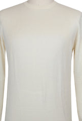 $1268 Cesare Attolini Beige Cashmere Crewneck Sweater - (CA214264) - Parent