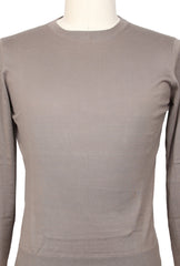 $625 Cesare Attolini Light Brown Sea Island Cotton Sweater - (CA17233) - Parent