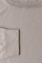 $625 Cesare Attolini Light Brown Sea Island Cotton Sweater - (CA17233) - Parent