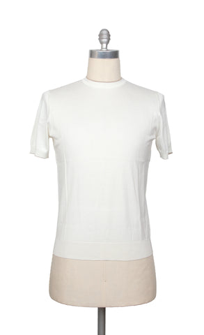 Cesare Attolini White Crewneck Sweater