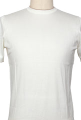Cesare Attolini White Cotton Blend Crewneck Sweater - (CA17239) - Parent
