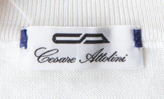 Cesare Attolini White Cotton Blend Crewneck Sweater - (CA17239) - Parent