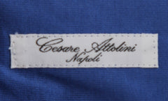 $715 Cesare Attolini Blue Solid Cotton Polo - (CA81262) - Parent