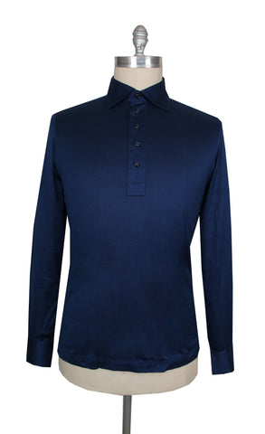 Cesare Attolini Navy Blue Polo