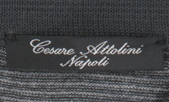 Cesare Attolini Gray Wool 1/4 Button Sweater - (CA423239) - Parent
