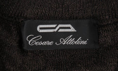 Cesare Attolini Brown Wool & Silk V-Neck Sweater - (CA17237) - Parent