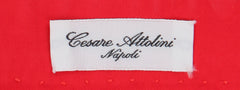 Cesare Attolini Red Solid Cotton Pants - Slim - (CA328231) - Parent