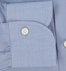 $774 Cesare Attolini Light Blue Cotton Shirt - Slim - (CA521261) - Parent