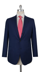 $6000 Cesare Attolini Blue Wool Solid Suit - 40/50 - (CA24261)