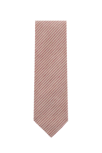 Cesare Attolini Orange Solid Silk Tie (10006)