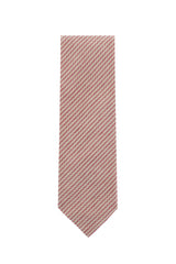 Cesare Attolini Orange Solid Silk Tie (10006)