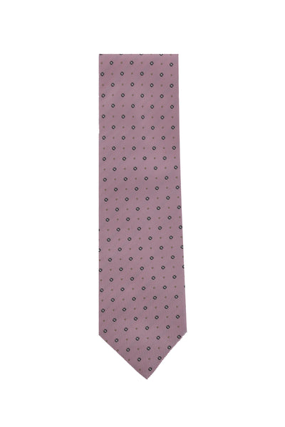 Cesare Attolini Pink Floral Silk Tie (1567)