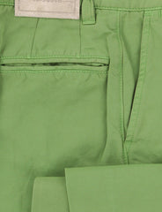 Cesare Attolini Green Solid Cotton Pants - Slim - (CA328232) - Parent