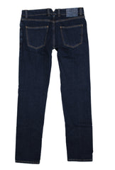 $925 Cesare Attolini Blue Solid Jeans - Slim - (JC710248) - Parent