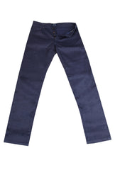 $904 Cesare Attolini Navy Blue Solid Jeans - Slim -  33/49 - (CA9262623)