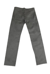 $904 Cesare Attolini Gray Solid Jeans - Slim - (CA9262621) - Parent