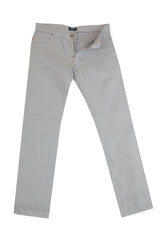 $1034 Cesare Attolini Light Gray Solid Jeans - Slim -  38/54 - (CA9262622)