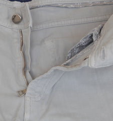 $1034 Cesare Attolini Light Gray Solid Jeans - Slim - (CA9262622) - Parent