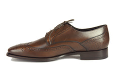 Canali Brown Shoes - Wingtip Lace Ups - (121158WS011252) - Parent