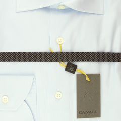 Canali Light Blue Striped Shirt - Slim - (758GA00110400) - Parent