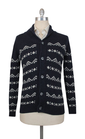 Fedeli Dark Blue  Cardigan