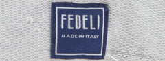 $495 Fedeli Light Gray Solid Cotton Sweat Shorts - (FD44262) - Parent