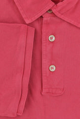 $375 Fedeli Pink Solid Piqué Polo - (FD916252) - Parent