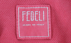 $375 Fedeli Pink Solid Piqué Polo - (FD916258) - Parent