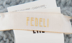 $350 Fedeli Light Gray Solid Cashmere Beanie - (FD93252) - Parent