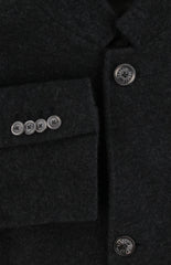 $3575 Fedeli Charcoal Gray Cashmere Solid Jacket - (FD10120244) - Parent