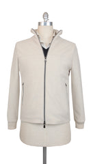 $2675 Fedeli Beige Cashmere Solid Jacket - M US/50 EU - (FD91820242)