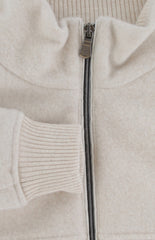 $2675 Fedeli Beige Cashmere Solid Jacket - (FD91820242) - Parent