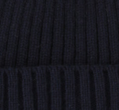 $350 Fedeli Navy Blue Solid Cashmere Beanie - (FD93255) - Parent