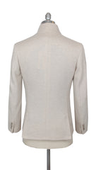 $3750 Fedeli Beige Cashmere Solid Jacket - (FD1016251) - Parent
