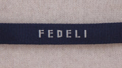 $3750 Fedeli Beige Cashmere Solid Jacket - (FD1016251) - Parent
