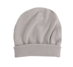 Fiori Di Lusso Light Gray Solid Beanie - One Size - (FL531233)