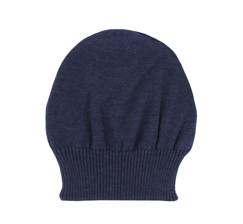 Fiori Di Lusso Navy Blue Beanie