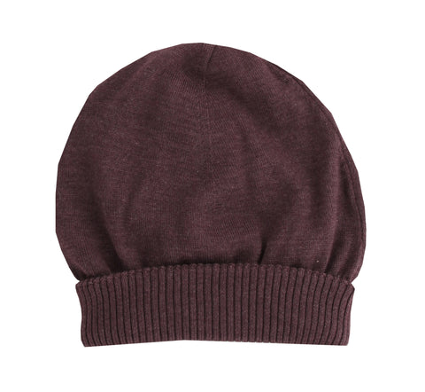 Fiori Di Lusso Burgundy Red Beanie