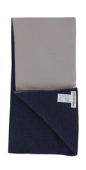 Fiori Di Lusso Blue Solid Cashmere Blend Long Scarf - 82.5" x 13.25" (FL926234)