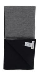 $800 Fiori Di Lusso Dark Blue Solid Cashmere Blend Long Scarf - 82.5" x 13.25" (FL926232)