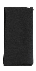 Fiori Di Lusso Black Solid Cashmere Blend Long Scarf - 82.5" x 13.25" (FL926233)