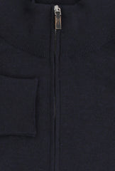 Fiori Di Lusso Midnight Navy Blue 1/4 Zip Sweater - (FL613231) - Parent
