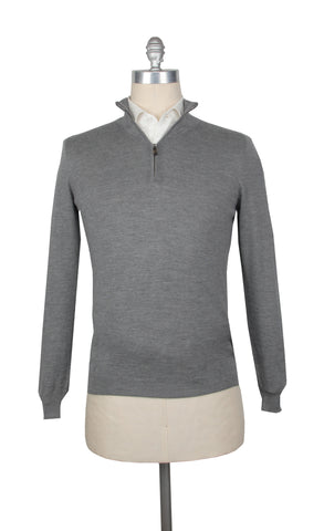 Fiori Di Lusso Gray 1/4 Zip Sweater