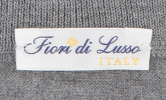 Fiori Di Lusso Gray Cashmere Blend 1/4 Zip Sweater - (FL613234) - Parent