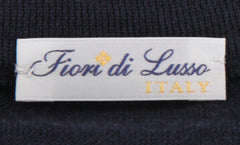 $1200 Fiori Di Lusso Midnight Navy Blue Crewneck Sweater - (FL672310) - Parent
