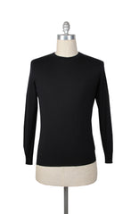 Fiori Di Lusso Black Cashmere Blend Crewneck Sweater - (FL67239) - Parent