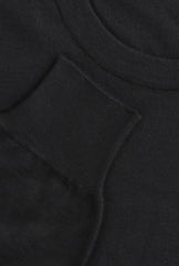 $1200 Fiori Di Lusso Black Cashmere Blend Crewneck Sweater - (FL67239) - Parent