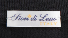 Fiori Di Lusso Black Cashmere Blend Crewneck Sweater - (FL67239) - Parent